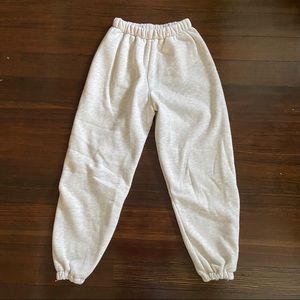 Cream sweatpants